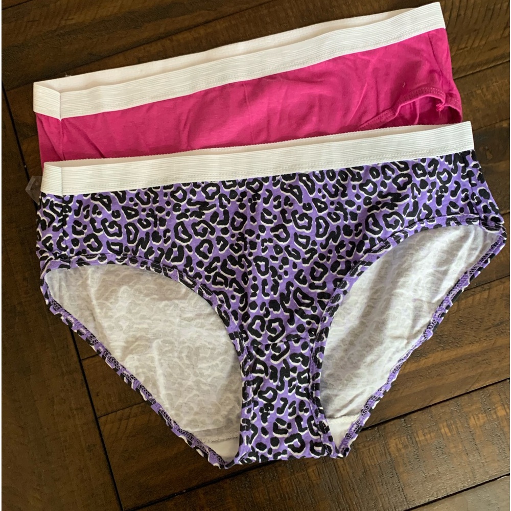 2. Pairs brand new Hanes cotton hipster L